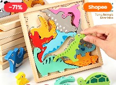 Quebra-cabeça de dinossauros